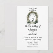 Waterverf Paar Getting Married Bruiloft Kaart (Voorkant / Achterkant)