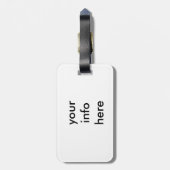 Waterverf paard bagagelabel (Achterkant verticaal)