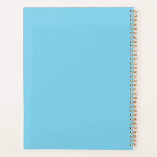 Waterverf paard Boho verlaat herfst naam Planner (Achterkant)