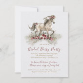 Waterverf paard Derby Vrijgezellenfeest Kaart (Voorkant)