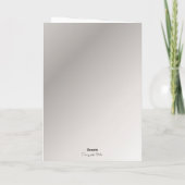 Waterverf paard gepersonaliseerd paarden Wenskaart Kaart (Achterkant)