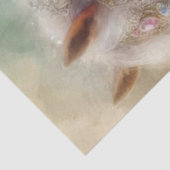 Waterverf Paard Met Bloemen Decoupage In Fantasie Tissuepapier (Detail)