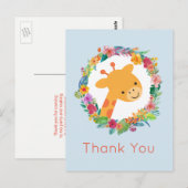 Waterverf paard op horizontale strepen Dank u Briefkaart (Voorkant / Achterkant)