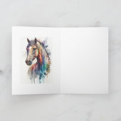 WATERVERF PAARDACHTIGEN KAART VOOR ALLE GELEGENHED (Binnen)