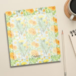 Waterverf Paardebloem Patroon Notitieblok<br><div class="desc">Introductie van onze Waterverf Paardebloem Pattern Notitieblok, een charmante aanvulling op uw briefpapier collectie. Delicaat vervaardigd met een grillig patroon van waterverf paardenbloemen en hun zaden die zachtjes in de wind blazen, vangt dit notitieblok de essentie van botanische elegantie. De zachte tinten geel, groen en zwart roepen een gevoel van...</div>