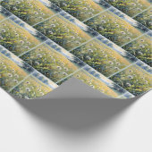 Waterverf paardebloem veld cadeaupapier (Hoek)