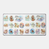 Waterverf paarden bureaumat (Voorkant)
