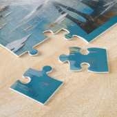 Waterverf paarden in het wild legpuzzel (Zijkant)