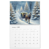  Waterverf paarden Kalender (Jan 2027)