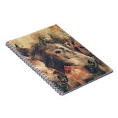 Waterverf paarden notitieboek (Rechterzijde)