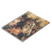 Waterverf paarden notitieboek (Linkerzijde)