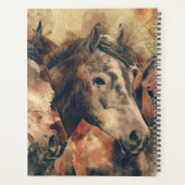Waterverf paarden planner (Achterkant)