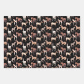 Waterverf paarden Western Inpakpapier Vel (Voorkant 3)