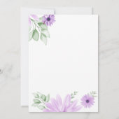 Waterverf paardenbloeding kaart (Achterkant)