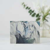 Waterverf PaardenBriefkaart Briefkaart (Staand voorkant)