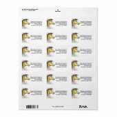 Waterverf Paardenkop Adresetiketten Etiket (Full Sheet)