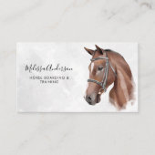Waterverf Paardenpaard Gepersonaliseerde paardensp Visitekaartje (Voorkant)