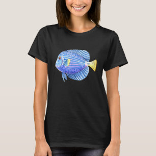 Waterverf Paars Aquarium Pet vis T-shirt