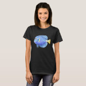 Waterverf Paars Aquarium Pet vis T-shirt (Voorkant volledig)