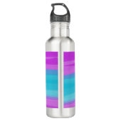 Waterverf Paars blauw penseeldiagram voor penselen Waterfles (Achterkant)