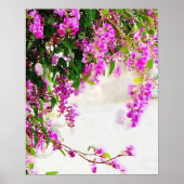 Waterverf Paars bloeiend vlinderPoster (8,5 x 11 i Poster (Voorkant)