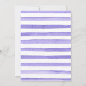 Waterverf Paars Bloemen Goud Lijst Sweet 16 Bedankkaart (Achterkant)