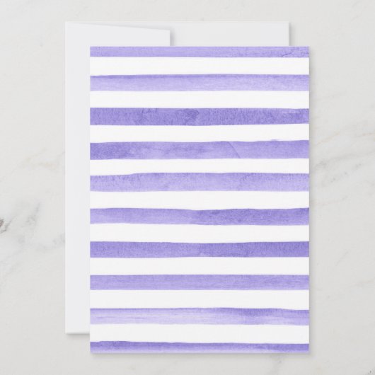 Waterverf Paars Bloemen Goud Lijst Sweet 16 Bedankkaart (Achterkant)