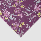 Waterverf Paars bloemflessenpapier Tissuepapier (Detail)