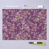 Waterverf Paars bloemflessenpapier Tissuepapier (Craft)