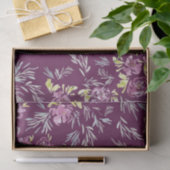 Waterverf Paars bloemflessenpapier Tissuepapier (Geschenk)