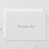 Waterverf paars bloemmotief bedankkaart (Achterkant)