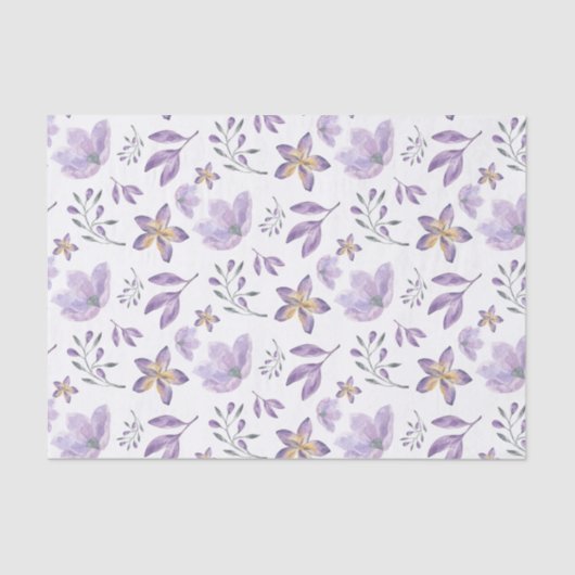 Waterverf Paars flessenpapier Tissuepapier (Voorkant)