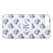 Waterverf Paars Geometrische palmboom Case-Mate iPhone Case (Achterkant (Horizontaal))