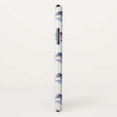 Waterverf Paars Geometrische palmboom Patroon Case-Mate iPhone Case (Achterkant / rechts)