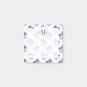 Waterverf Paars Geometrische palmboom Patroon Post-it® Notes (Voorkant)