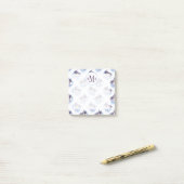 Waterverf Paars Geometrische palmboom Patroon Post-it® Notes (Op bureau)