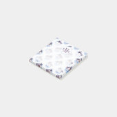 Waterverf Paars Geometrische palmboom Patroon Post-it® Notes (Schuin)