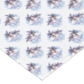 Waterverf Paars Geometrische palmboom Patroon Tafelkleed (Gekanteld)