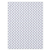 Waterverf Paars Geometrische palmboom Patroon Tafelkleed (Voorkant)