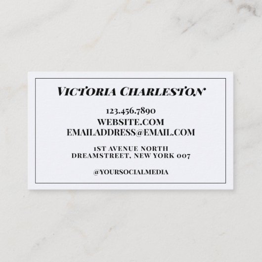 Waterverf Paars lavender Visitekaartje (Achterkant)