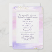 waterverf paars lijst voor hernieuwing van de huwe kaart (Achterkant)