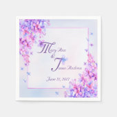 Waterverf Paars Lila lakpapier Servet (Voorkant)