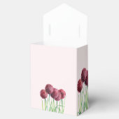 Waterverf Paars Pink Allium Floral Bedankdoosjes (Geopend)