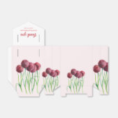 Waterverf Paars Pink Allium Floral Bedankdoosjes (Uitgevouwen)