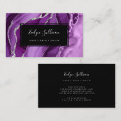 waterverf paars visitekaartje (Voorkant / Achterkant)