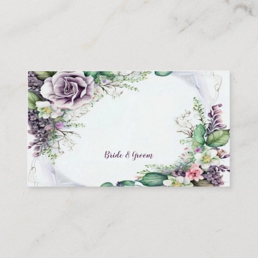 Waterverf Paars voor groene olievlekken voor bruil Informatiekaartje (Achterkant)