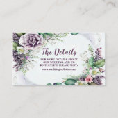 Waterverf Paars voor groene olievlekken voor bruil Informatiekaartje (Voorkant)