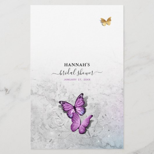 Waterverf Paars Vrijgezellenfeest (Achterkant)