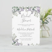 Waterverf Paars Vrijgezellenfeest Kaart (Staand voorkant)