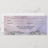 Waterverf Paars Zwart Zilver Cadeaubon (Achterkant)